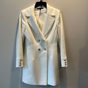 S, white, White House Black Market lightweight jacket
